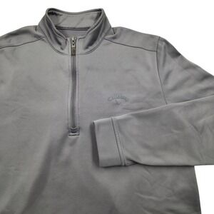 Callaway 1/4 Zip Long Sleeve‎ Pullover Golf Gray Mens Medium
